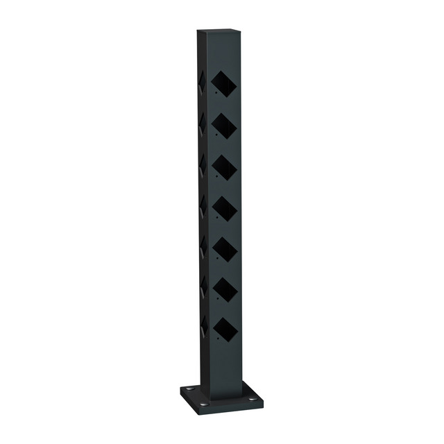 HÖRNSTOLPE FLÅREN 745 SV STAKETSTOLPE ALUMINIUM | Beijerbygg Byggmaterial