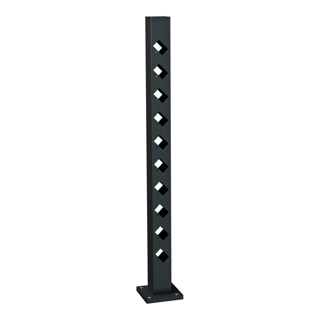 MELLANSTOLPE FLÅREN 995 SV STAKETSTOLPE ALUMINIUM | Beijerbygg Byggmaterial