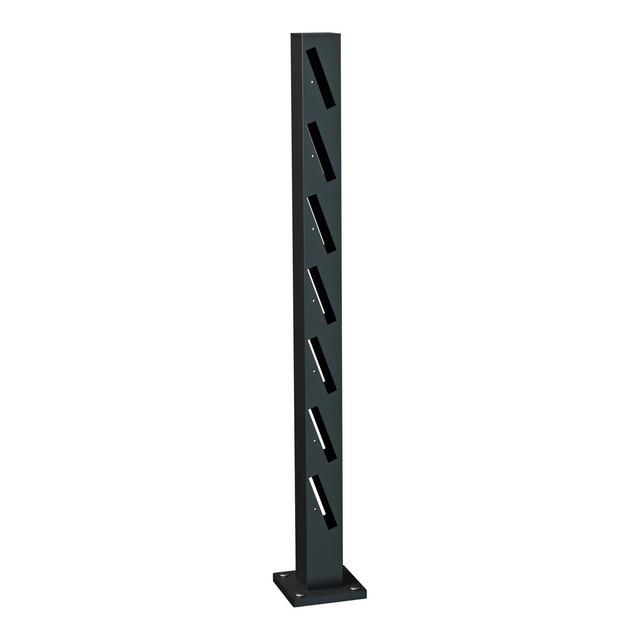 MELLANSTOLPE RUSKEN 995 SV STAKETSTOLPE ALUMINIUM | Beijerbygg Byggmaterial