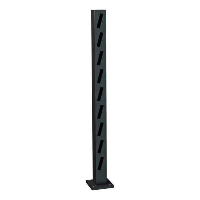 ÄNDSTOLPE HÖGER HÄREN 1060 SV STAKETSTOLPE ALUMINIUM | Beijerbygg Byggmaterial