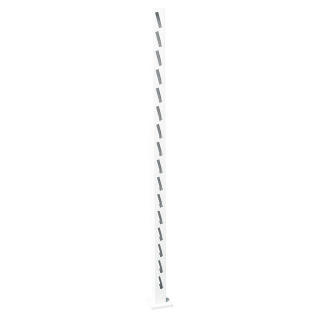 MELLANSTOLPE HÄREN 1795 VIT STAKETSTOLPE ALUMINIUM | Beijerbygg Byggmaterial