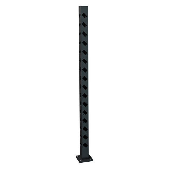 HÖRNSTOLPE FLÅREN 1475 SV STAKETSTOLPE ALUMINIUM | Beijerbygg Byggmaterial