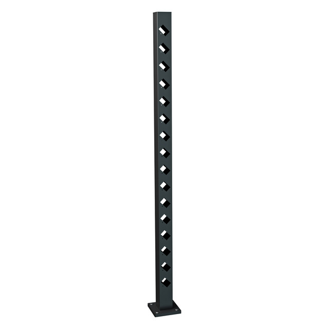 MELLANSTOLPE FLÅREN 1475 SV STAKETSTOLPE ALUMINIUM | Beijerbygg Byggmaterial