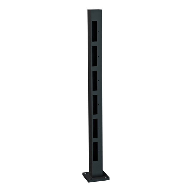 ÄNDSTOLP HÖG VIDÖSTERN 1040SV STAKETSTOLPE ALUMINIUM | Beijerbygg Byggmaterial