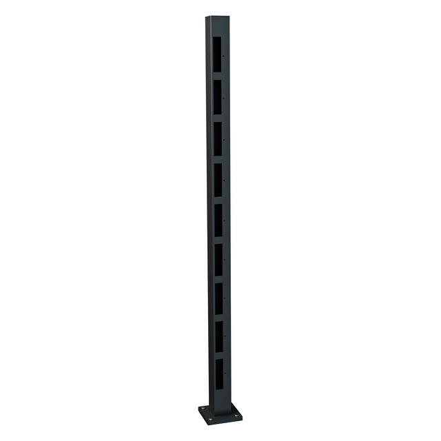 ÄNDSTOLP HÖG VIDÖSTERN 1490SV STAKETSTOLPE ALUMINIUM | Beijerbygg Byggmaterial
