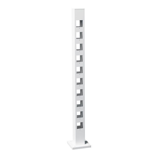 MELLANSTOLPE FUREN 995 VIT STAKETSTOLPE ALUMINIUM | Beijerbygg Byggmaterial