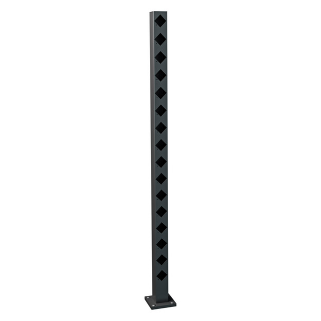 ÄNDSTOLPE BOLMEN 1510 SV STAKETSTOLPE ALUMINIUM | Beijerbygg Byggmaterial