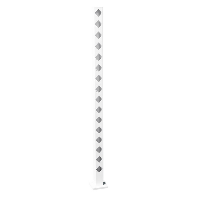 ÄNDSTOLPE BOLMEN 1510 VIT STAKETSTOLPE ALUMINIUM | Beijerbygg Byggmaterial