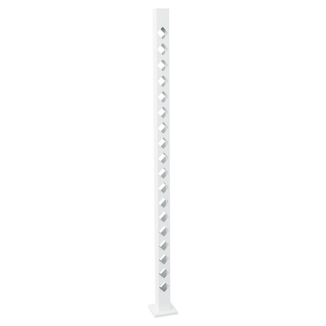 MELLANSTOLPE BOLMEN 1680 VIT STAKETSTOLPE ALUMINIUM | Beijerbygg Byggmaterial