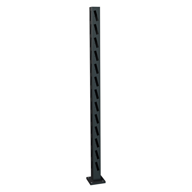HÖRNSTOLPE HÄREN 1495 SV STAKETSTOLPE ALUMINIUM | Beijerbygg Byggmaterial