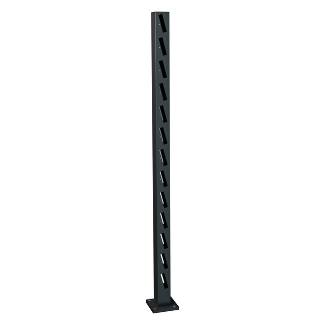MELLANSTOLPE HÄREN 1495 SV STAKETSTOLPE ALUMINIUM | Beijerbygg Byggmaterial