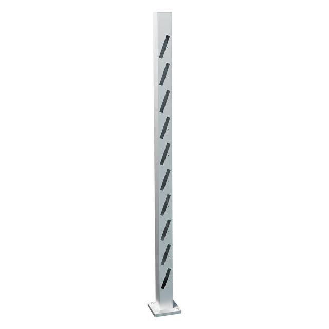 ÄNDSTOLPE HÖGER RUSKEN 1510NAT STAKETSTOLPE ALUMINIUM | Beijerbygg Byggmaterial