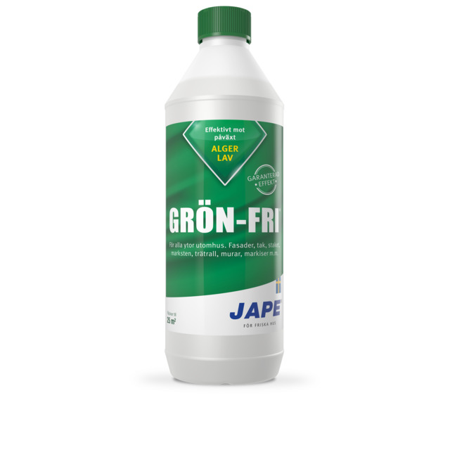 GRÖN FRI 1 LITER MOT PÅVÄXT AV ALGER, MOSSA, LAV OCH MÖGEL