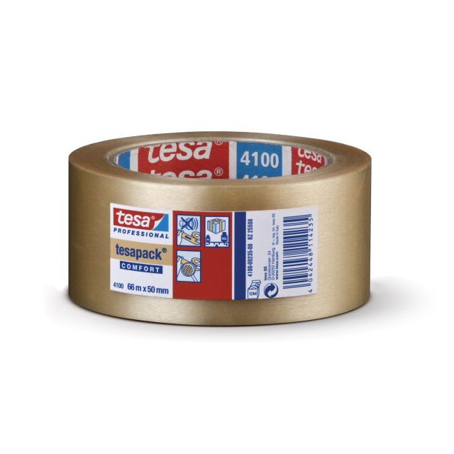 PACKTEJP PVC 4100 TESA TRP PRÄGLAD 66M 50MM | Beijerbygg Byggmaterial