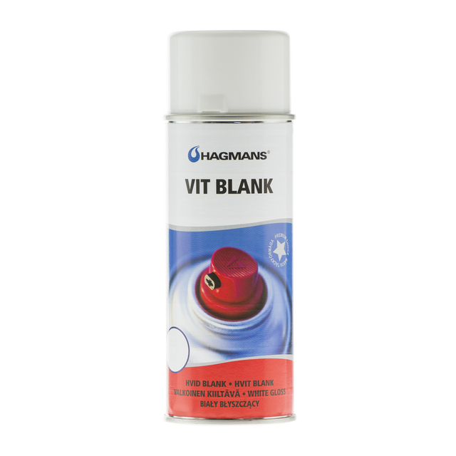SPRAYFÄRG HAGMANS BLANK VIT 0,4L | Beijerbygg Byggmaterial