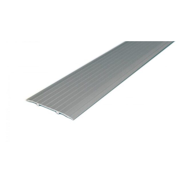 TRÖSKEL 100MM RÄFFLAD SILVER