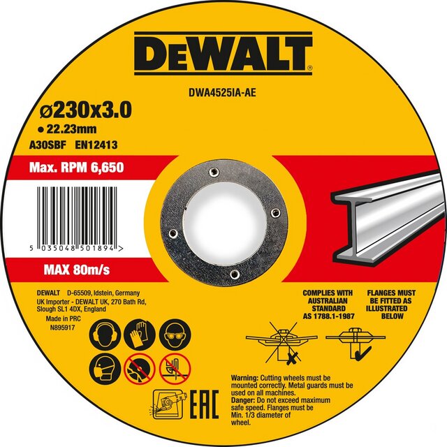 KAPSKIVA DWA4525IA-AE METALL T27 230X3X22,2 | Beijerbygg Byggmaterial