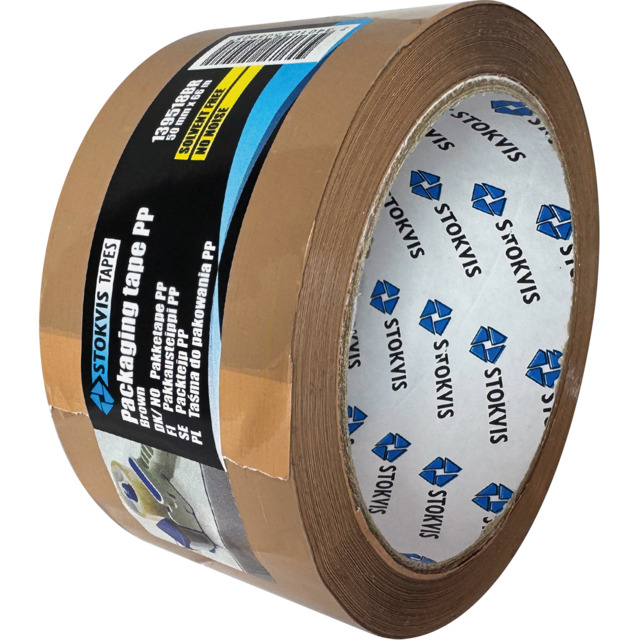 Produktbild föreställande artikeln PACKTEJP PP BRUN NO NOICE 50MM 66M från kategorin Maskeringstejp