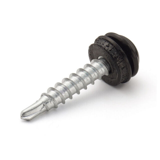 VINDSKIVESKRUV STÅL UTV SVART 4,2X25MM 10ST | Beijerbygg Byggmaterial