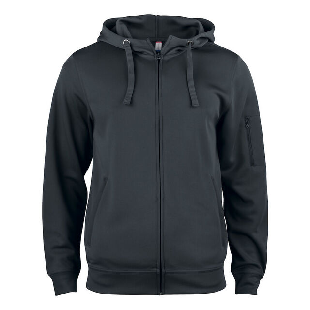 BASIC ACTIVE HOODY FZ SVART XS | Beijerbygg Byggmaterial