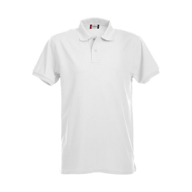 STRETCH PREMIUM POLO HERR VIT L | Beijerbygg Byggmaterial