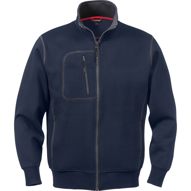 SWEATSHIRTJACKA 1747 DF MIDNATTSBLÅ STL 2XL | Beijerbygg Byggmaterial
