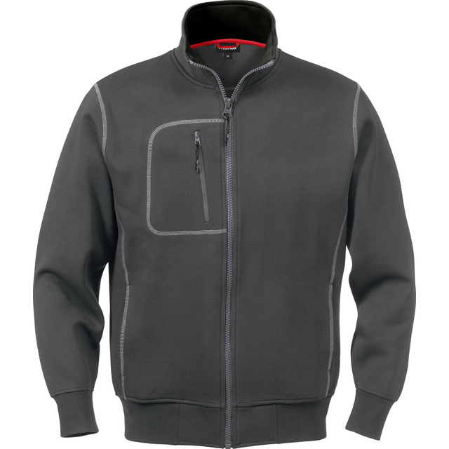 SWEATSHIRTJACKA 1747 DF MÖRKGRÅ STL 2XL | Beijerbygg Byggmaterial