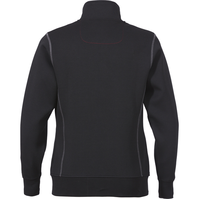 SWEATSHIRTJACKA DAM 1748 DF SVART STL M