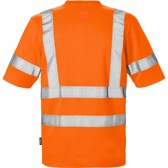 Produktbild föreställande artikeln T-SHIRT VARSEL KL 3 7024 THV VARSELORANGE STL 3XL från kategorin Varselöverdelar