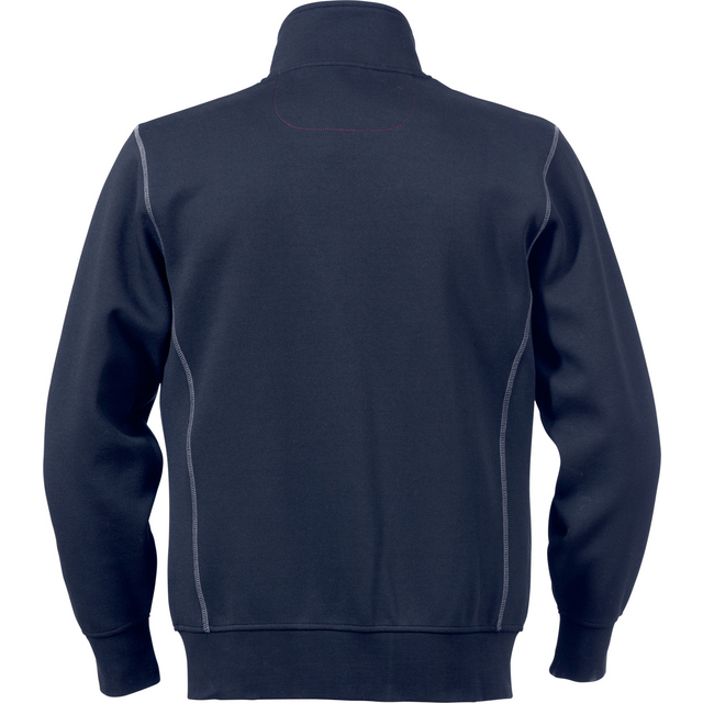 SWEATSHIRTJACKA 1747 DF MIDNATTSBLÅ STL 3XL