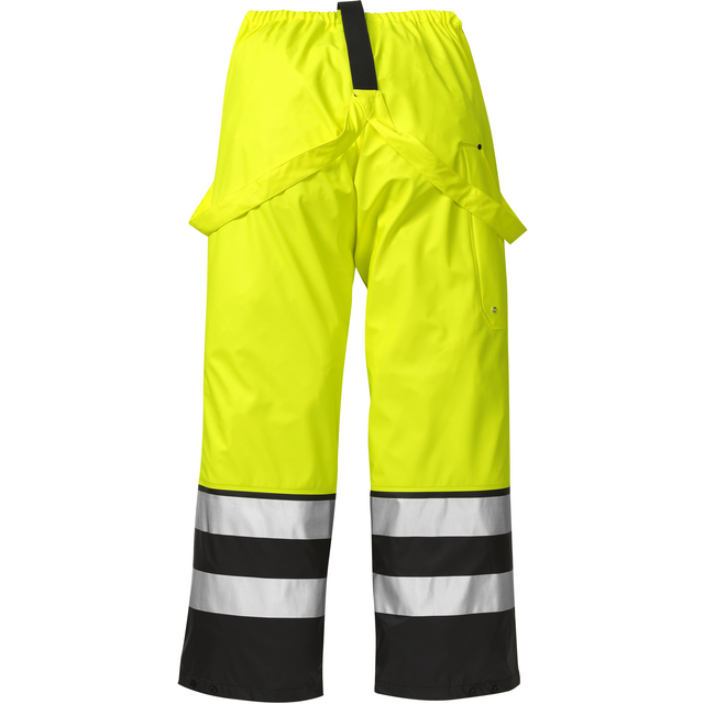 REGNBYXA VARSEL KL 2 2625 RS VARSELGUL/SVART STL 2XS