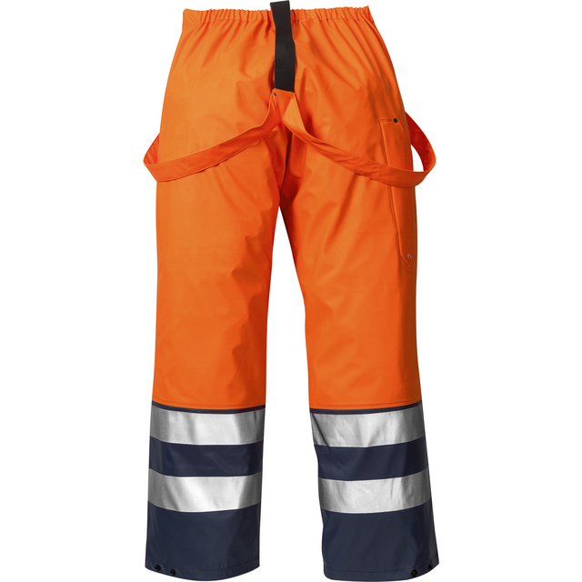 REGNBYXA VARSEL KL 2 2625 RS VARSELORANGE/MARIN STL 2XS