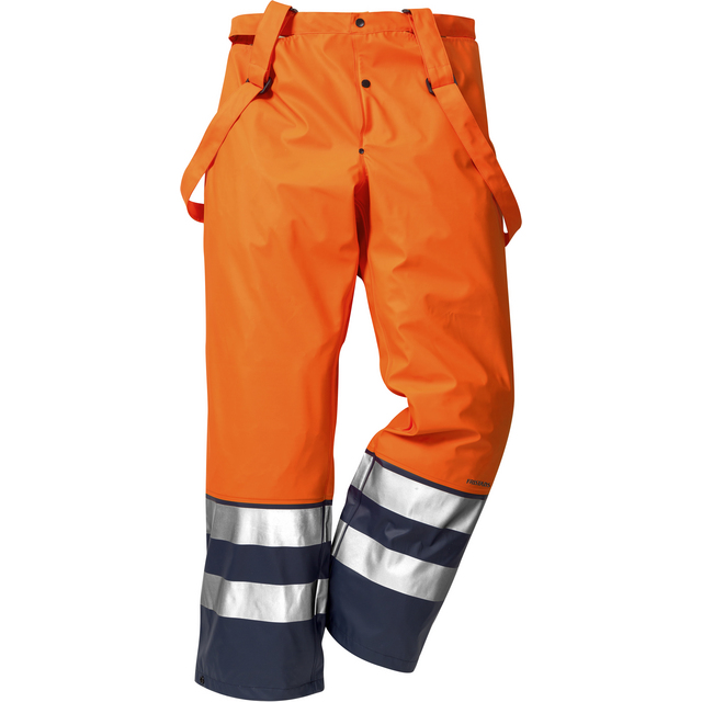 REGNBYXA VARSEL KL 2 2625 RS VARSELORANGE/MARIN STL 2XS