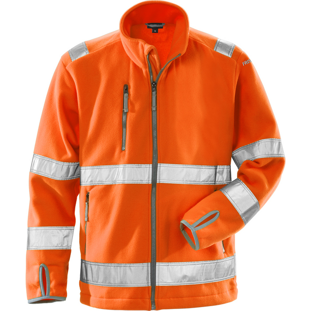 FLEECEJACKA VARSEL 4400 FE VARSELORANGE STL L | Beijerbygg Byggmaterial
