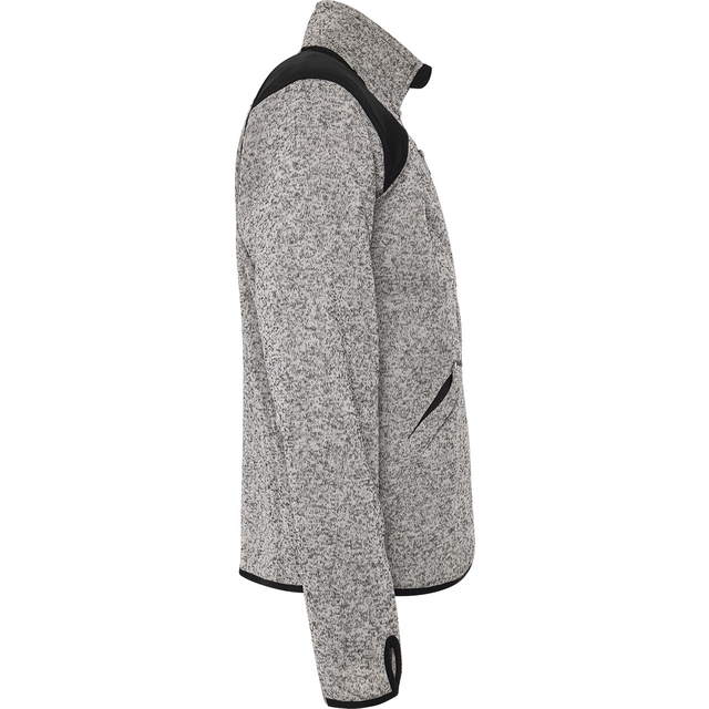 FLEECEJACKA GRÅ/SVART M 7451 PRKN