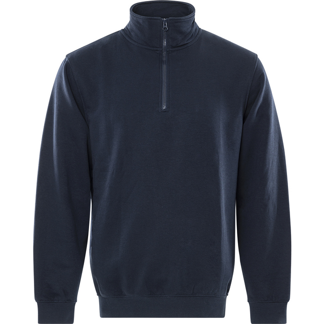 SWEATSHIRT KORT ZIP 1737 SWB MÖRK MARIN STL M | Beijerbygg Byggmaterial