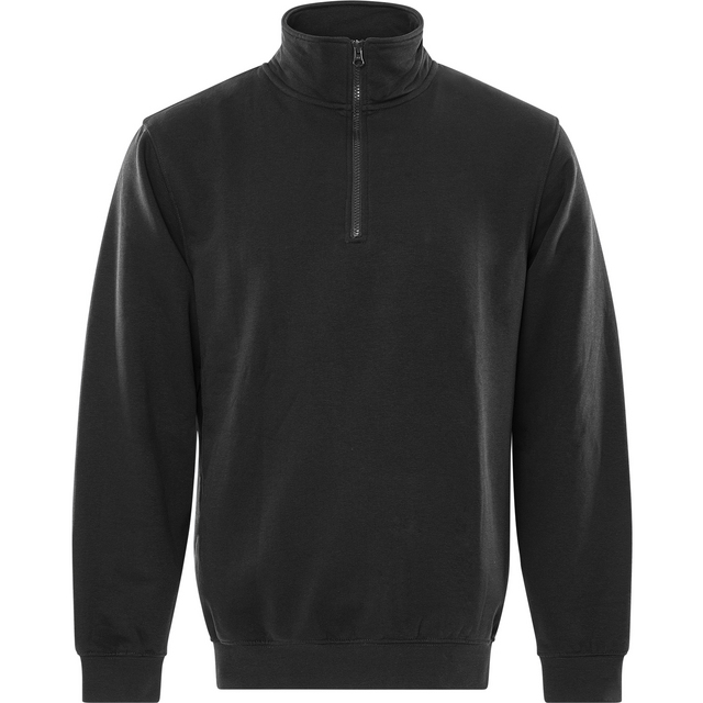 SWEATSHIRT KORT ZIP 1737 SWB SVART STL L | Beijerbygg Byggmaterial