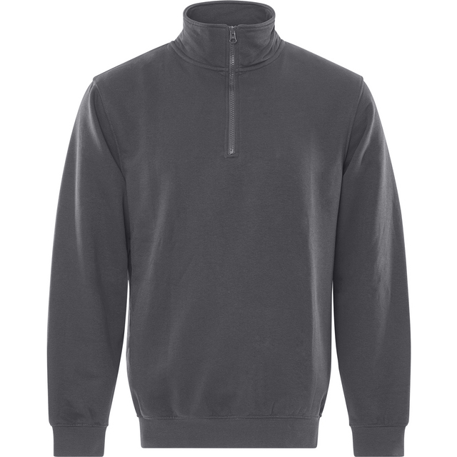 SWEATSHIRT KORT ZIP 1737 SWB MÖRKGRÅ STL S | Beijerbygg Byggmaterial
