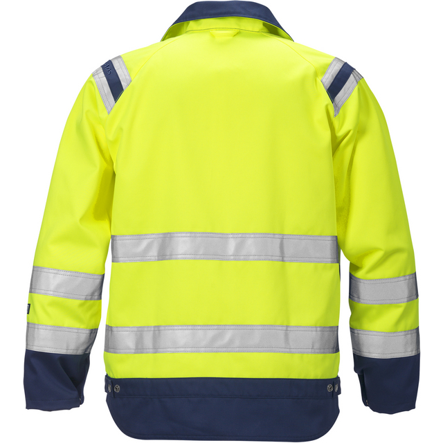 Produktbild föreställande artikeln JACKA VARSEL KL 3 4026 PLU VARSELGUL/MARIN STL M från kategorin Överdelar