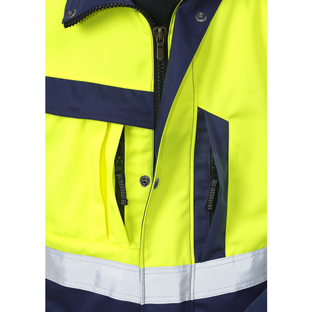 Produktbild föreställande artikeln JACKA VARSEL KL 3 4026 PLU VARSELGUL/MARIN STL M från kategorin Överdelar
