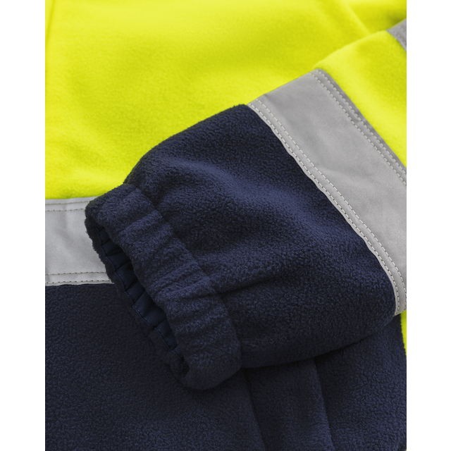 FLEECEJACKA VARSEL 4041 FE VARSELGUL/MARIN STL S