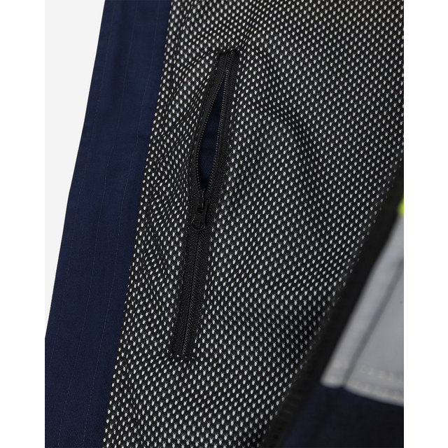 FLEECEJACKA VARSEL 4041 FE VARSELGUL/MARIN STL S