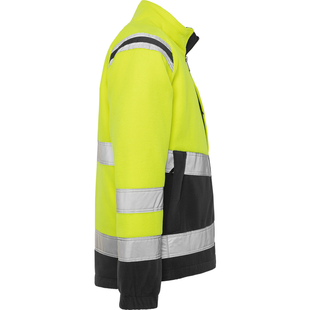 FLEECEJACKA VARSEL 4041 FE VARSELGUL/SVART STL XS