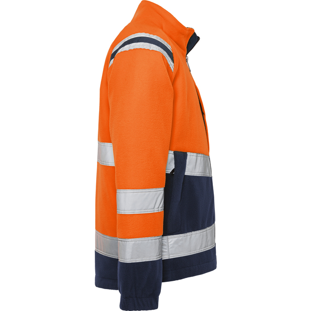 FLEECEJACKA VARSEL 4041 FE VARSELORANGE/MARIN STL M