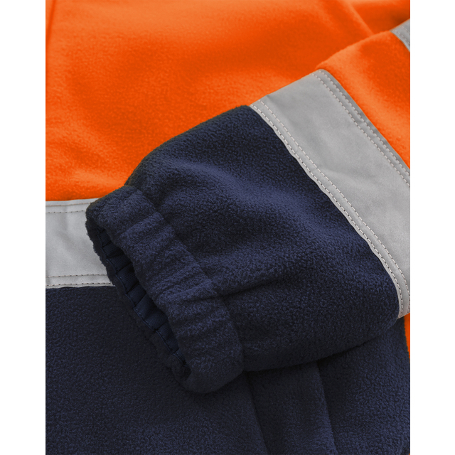 FLEECEJACKA VARSEL 4041 FE VARSELORANGE/MARIN STL M