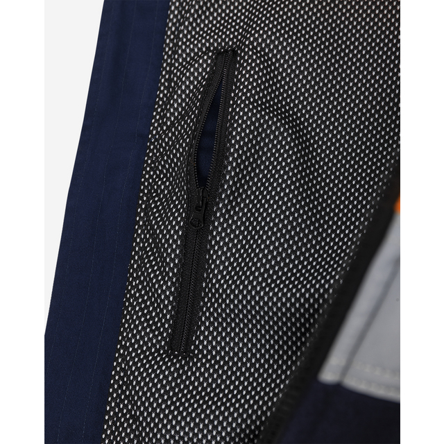 FLEECEJACKA VARSEL 4041 FE VARSELORANGE/MARIN STL M