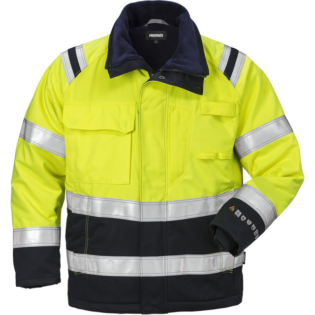 VINTERJACKA FLAM 4185 ATHS VARSELGUL/MARIN STL L | Beijerbygg Byggmaterial
