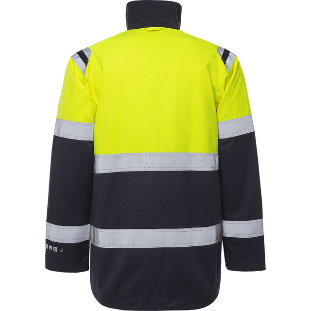 JACKA FLAM KL 2 4176 ATHS VARSELGUL/MARIN STL 3XL