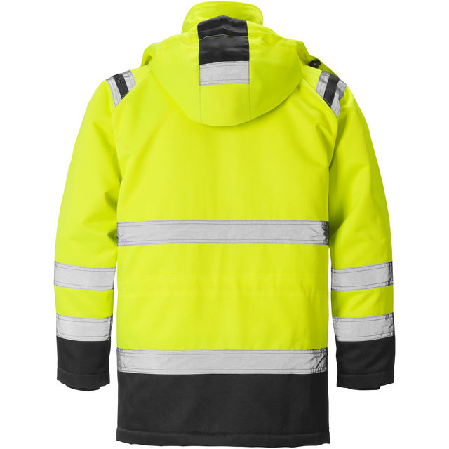PARKAS VARSEL KL 3 4042 PP VARSELGUL/SVART STL L