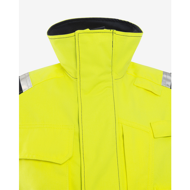 JACKA FLAM KL 3 4175 ATHS VARSELGUL/MARIN STL 3XL